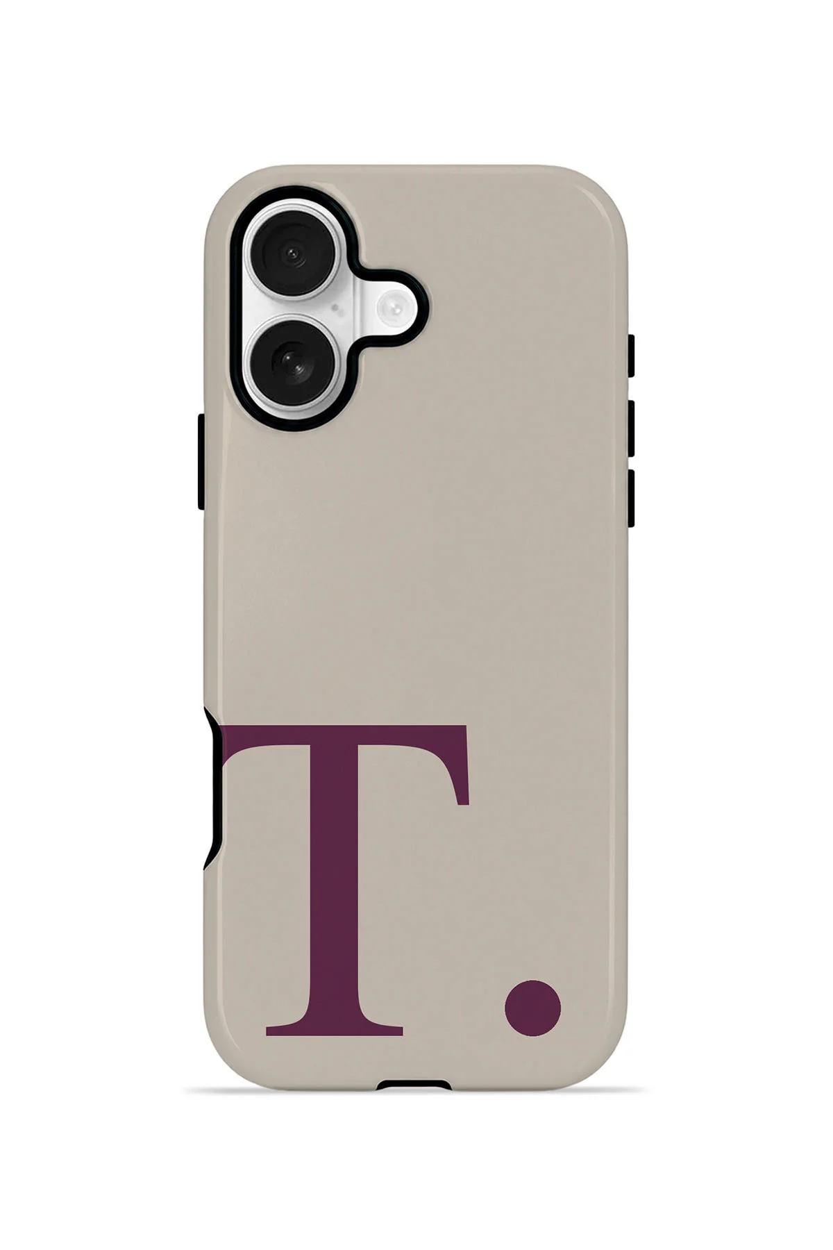 iPhone 16 Plus Vorian Çift Katmanlı Korumalı Kılıf Greige Wine T