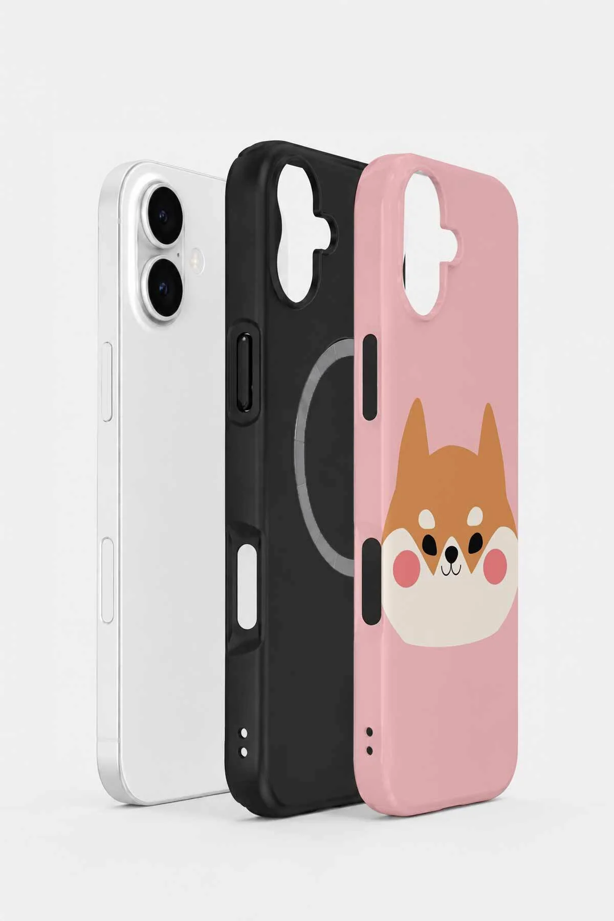 iPhone 16 Plus Vorian MagSafe Çift Katmanlı Shiba Köpekli Kılıf - Görsel 2