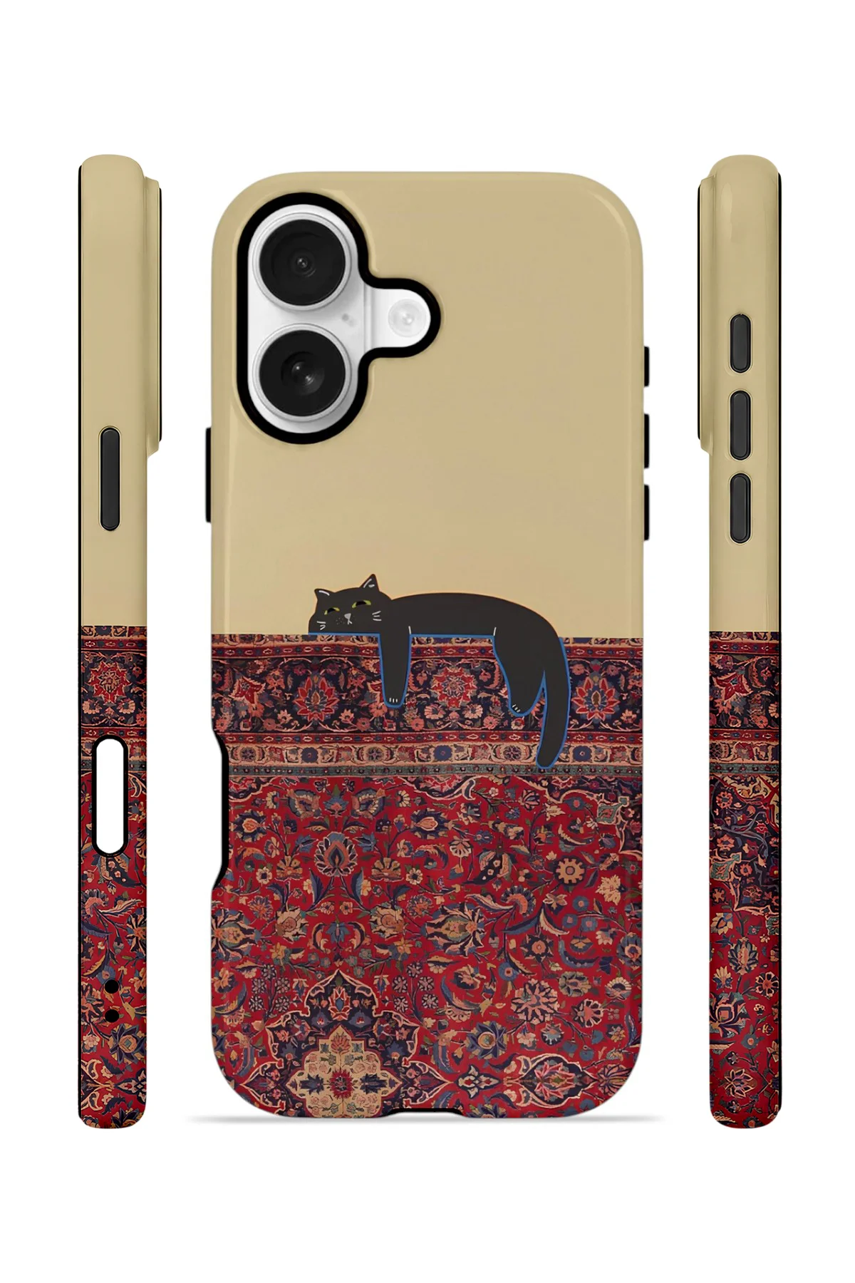 iPhone 16 Plus Vorian Çift Katmanlı Kılıf Persian Cat Lounge iPhone 16 Plus Vorian Çift Katmanlı Kılıf Persian Cat Lounge