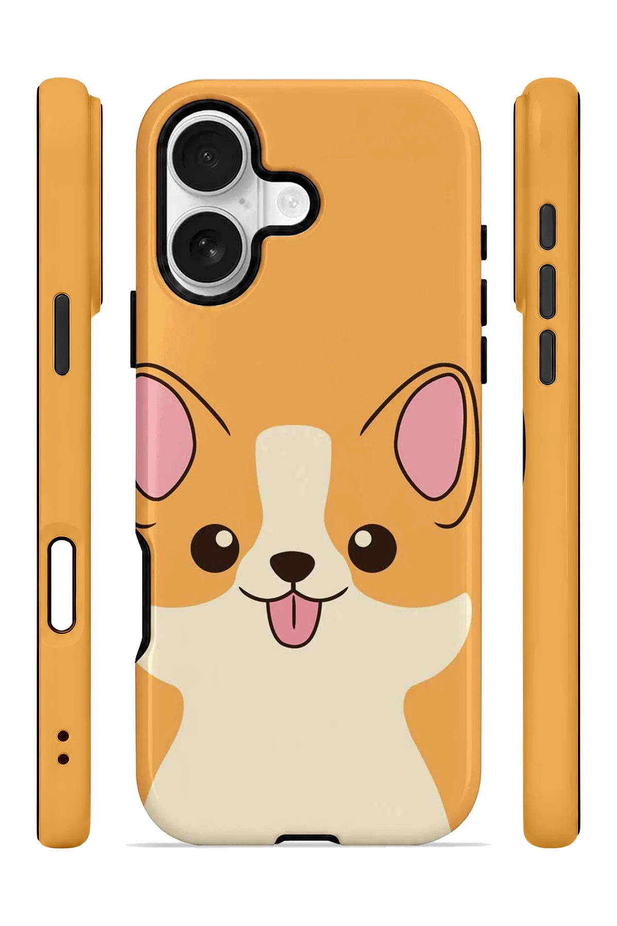 iPhone 16 Plus Vorian Çift Katmanlı Corgili Kılıf - Görsel 3