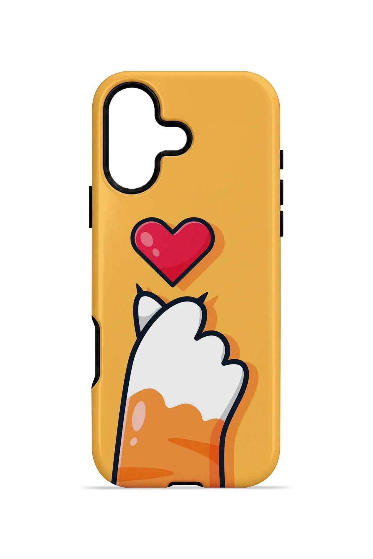 iPhone 16 Plus Vorian Çift Katmanlı Patili Kedili Kılıf - Görsel 4