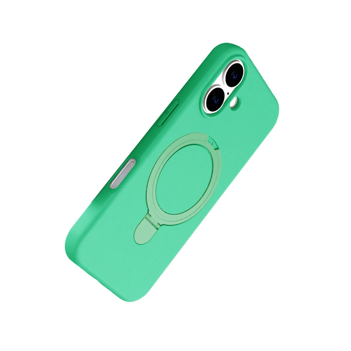 iPhone 16 Plus Yeşil Magsafe Standlı Kapak - Şık Tasarım ve Güçlü Koruma