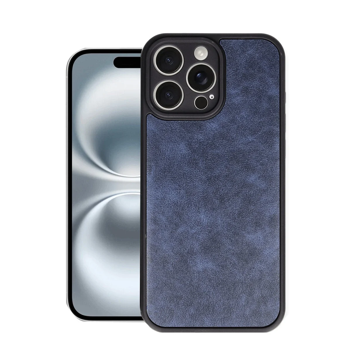 iPhone 16 Pro Aras Deri Kapak - Lacivert Premium Kılıf ve Tam Koruma