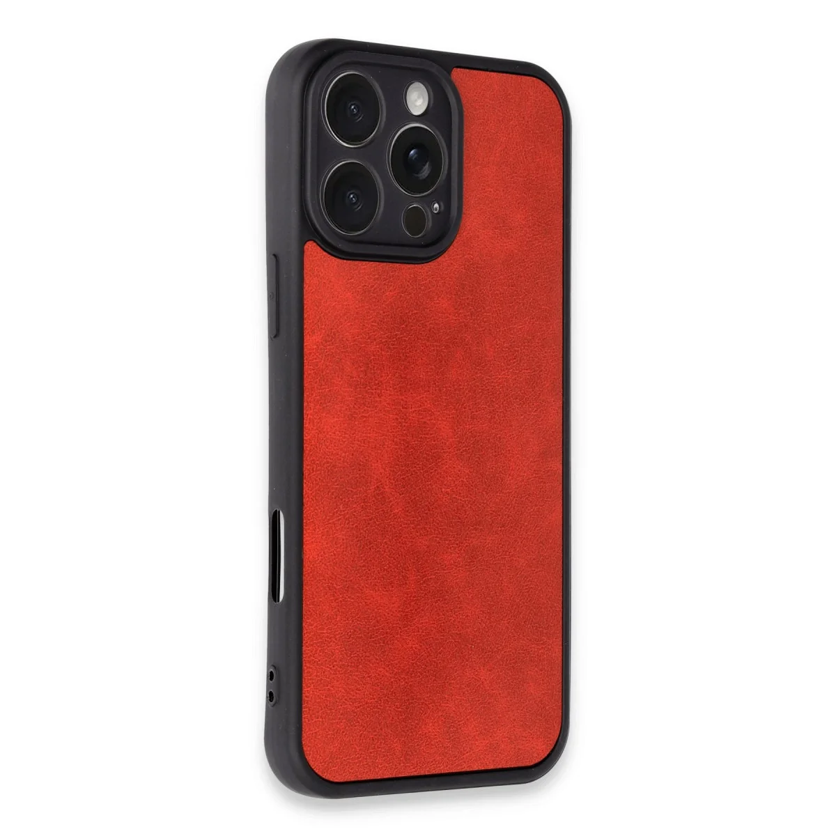 iPhone 16 Pro Aras Deri Kılıf - Kırmızı (Premium Korumalı ve Şık Tasarım)