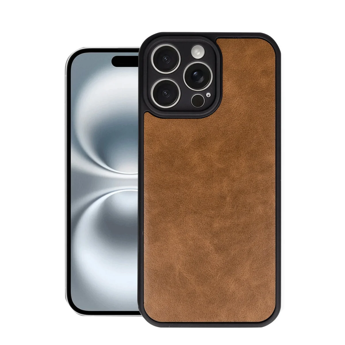 iPhone 16 Pro Aras Deri Kapak - Taba (Premium Tasarım ve 360° Koruma)