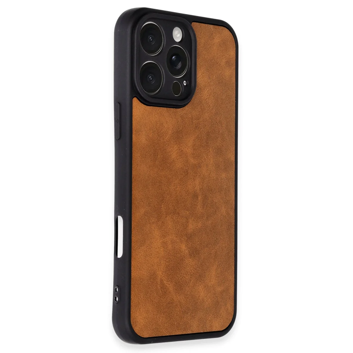 iPhone 16 Pro Aras Deri Kapak - Taba (Premium Tasarım ve 360° Koruma)