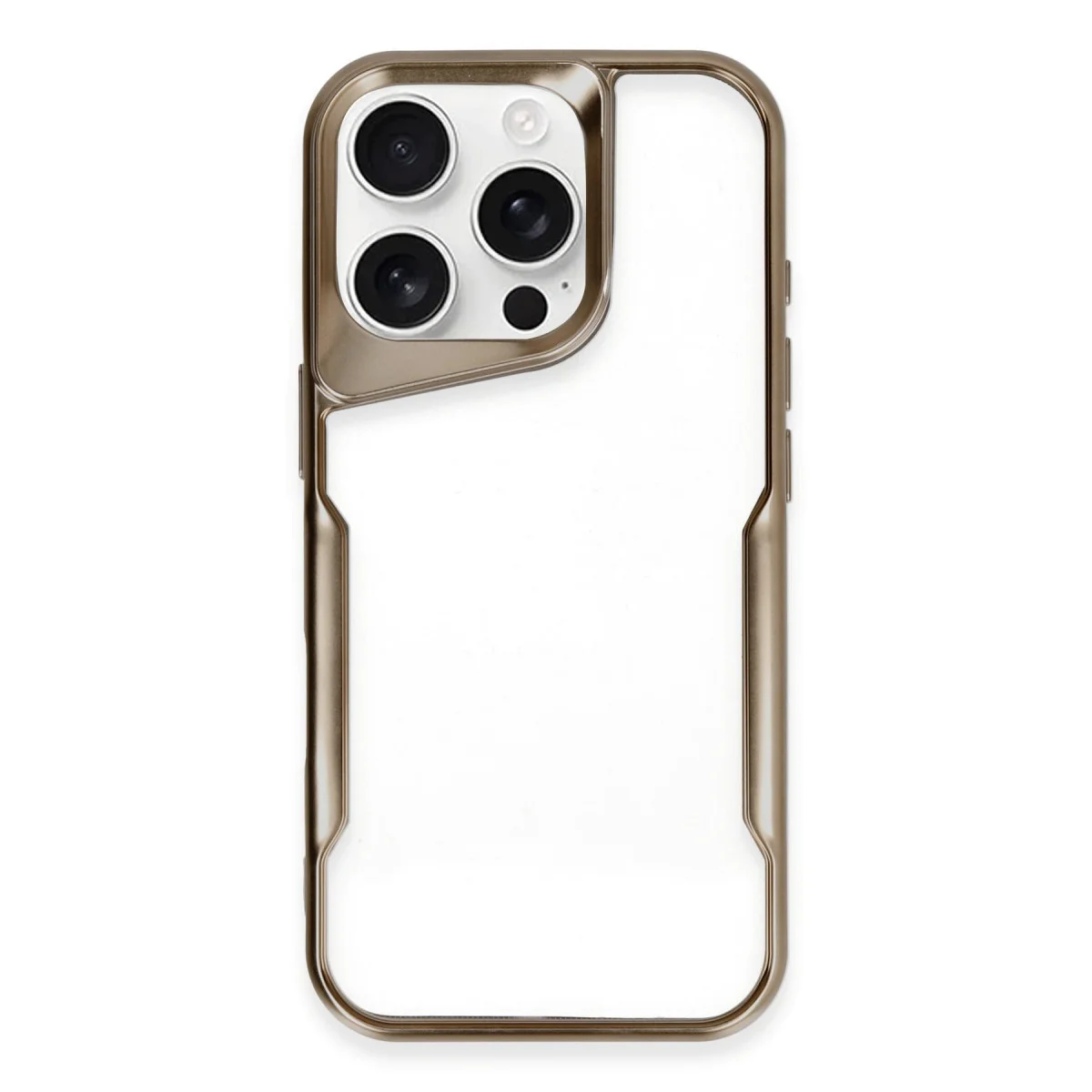 iPhone 16 Pro Boyi Silikon Kılıf - Desert Rengi ve Mat Kaplama