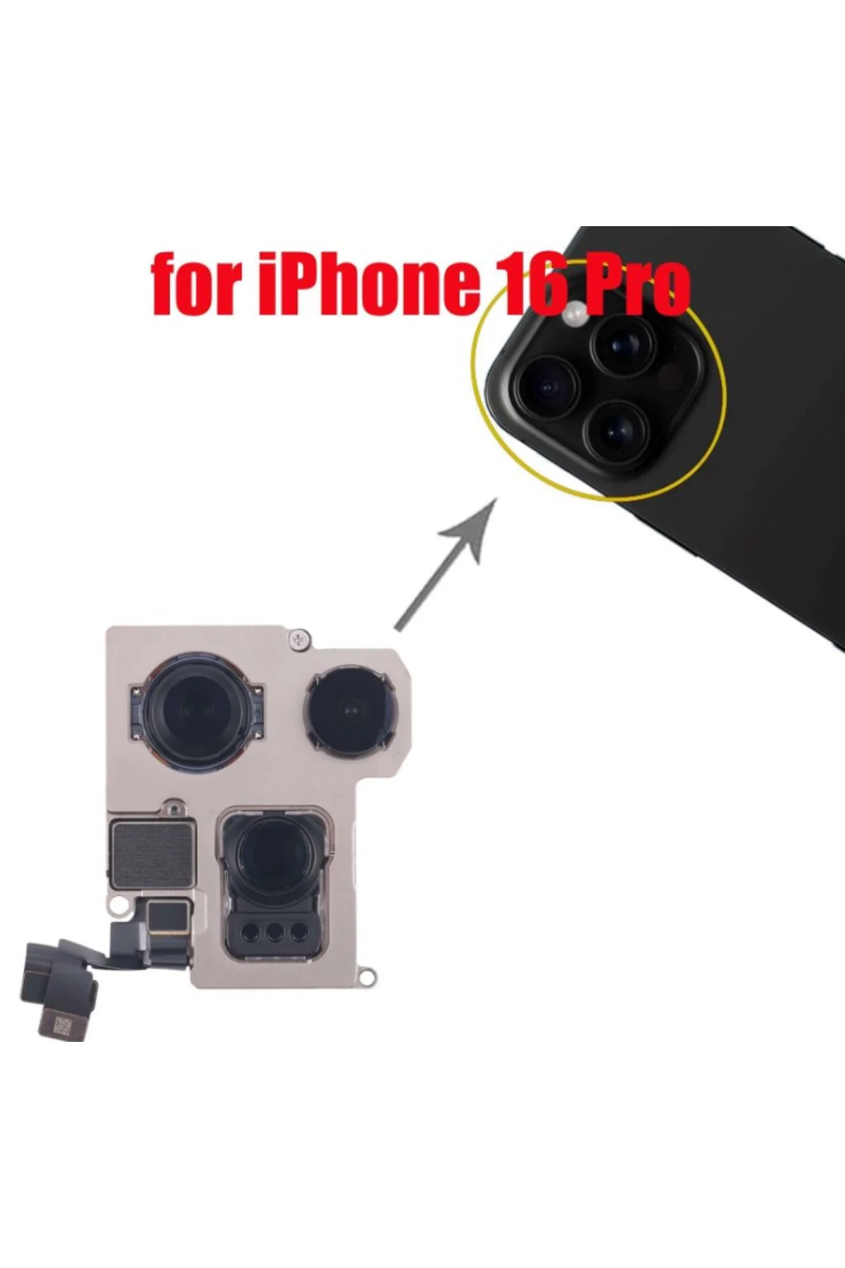 iPhone 16 Pro için Arka Kamerası