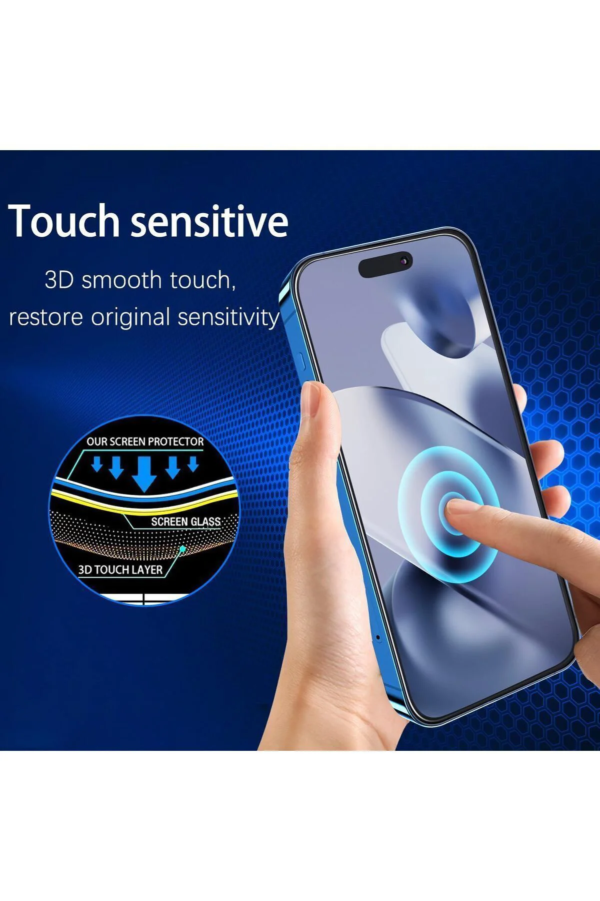 iPhone 16 Pro İçin Ultra Dayanıklı Cam Ekran Koruyucu %100 Hassas iPhone 16 Pro İçin Ultra Dayanıklı Cam Ekran Koruyucu %100 Hassas