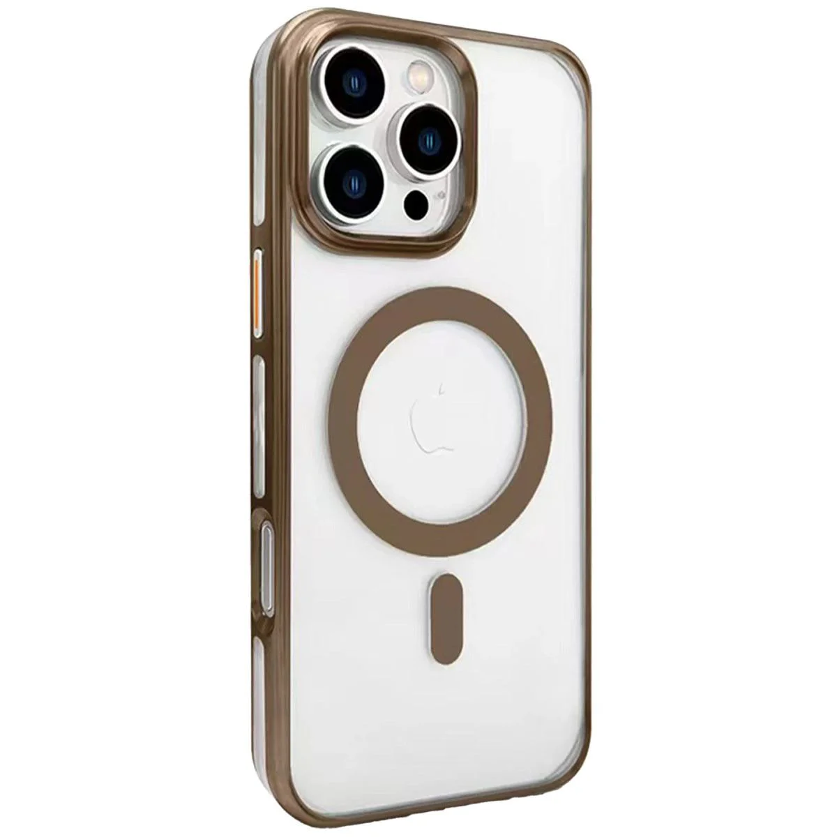 iPhone 16 Pro ile Uyumlu Gleam PC Sert Magsafe Kılıf - Kahverengi iPhone 16 Pro ile Uyumlu Gleam PC Sert Magsafe Kılıf - Kahverengi