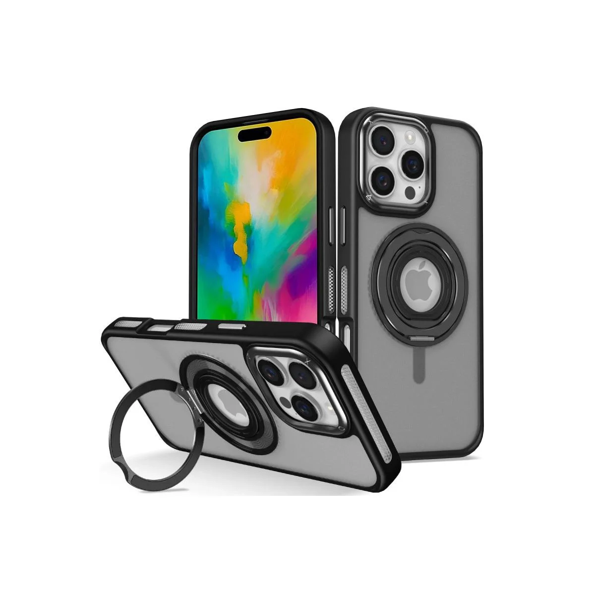 iPhone 16 Pro ile Uyumlu Banza MagSafe Standlı Kılıf - Siyah, Darbe Emici ve Şeffaf Tasarım Fiyatı, Yorumları ve Özellikleri