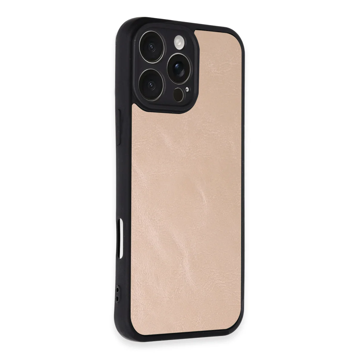 iPhone 16 Pro Max Aras Deri Kapak - Pudra, Premium Güvenlik ve Şıklık