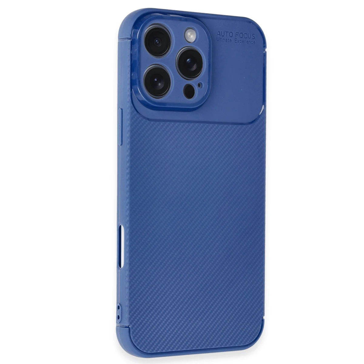 iPhone 16 Pro Max Auto Focus Karbon Kılıf - Lacivert Mat
