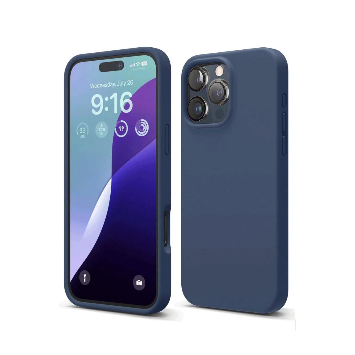 iPhone 16 Pro Max First Silikon Kılıf - Lacivert, Şık ve İnce Koruması