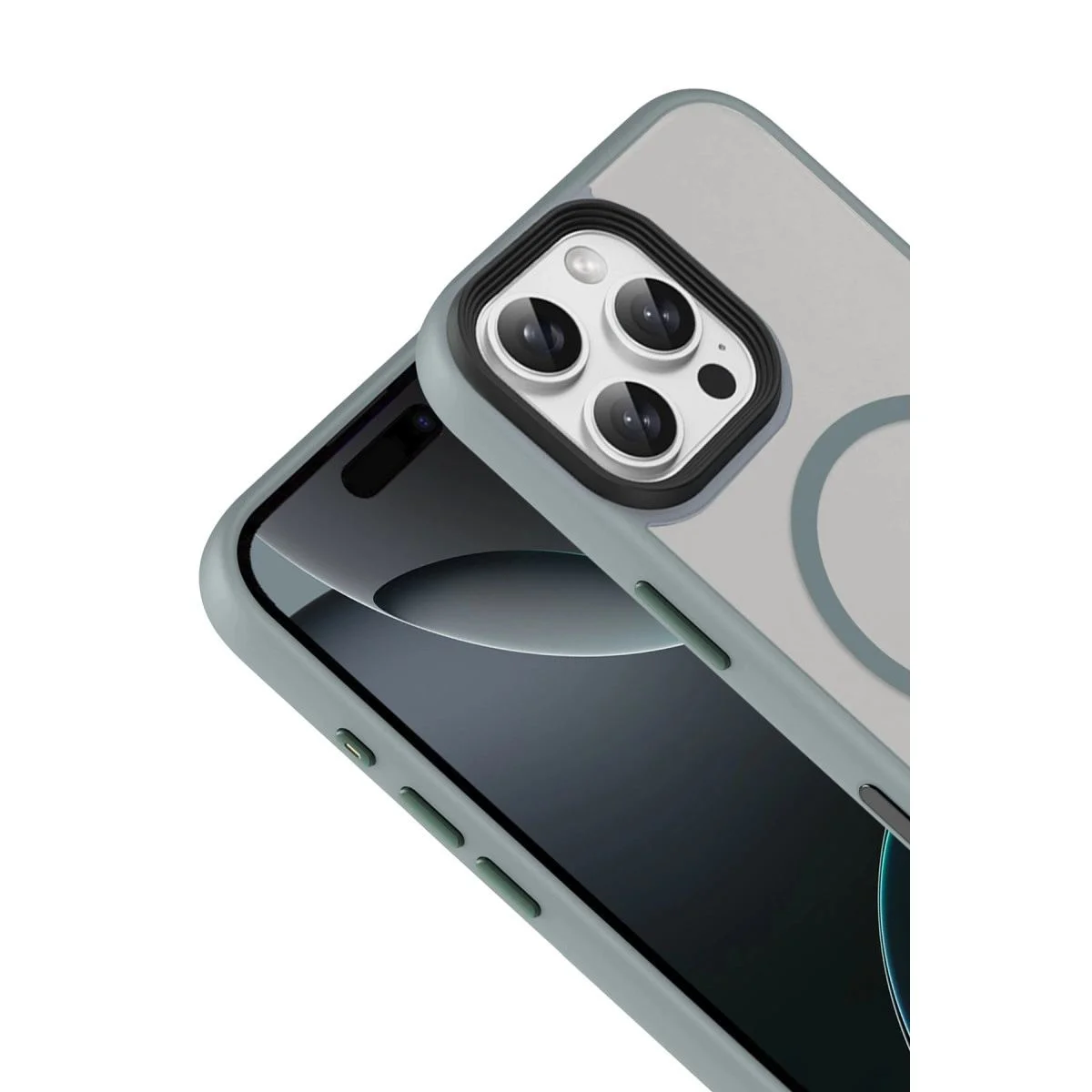 iPhone 16 Pro Max ile Uyumlu Megane MagSafe Kapak - Titan Gri Fiyatı, Yorumları ve Özellikleri