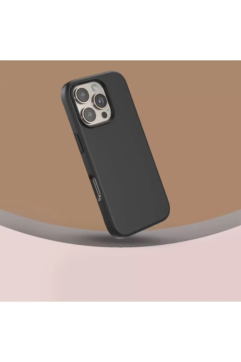 iPhone 16 Pro Max ile Uyumlu MagSafe Kapak - Lacivert, Silikon, Kadife Doku