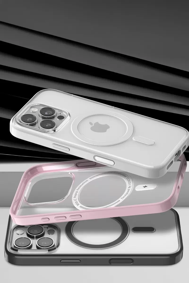 iPhone 16 Pro Max ile Uyumlu Joly MagSafe Kılıf - Siyah, Düşme ve Çizilmelere Karşı Üst Düzey Koruma