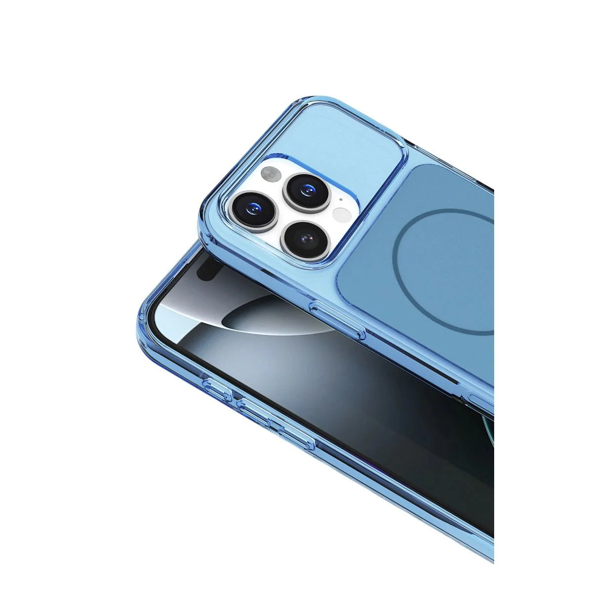 iPhone 16 Pro Max ile Uyumlu Bruma MagSafe Kılıf - Mavi Şeffaf Kapak Fiyatı, Yorumları ve Özellikleri
