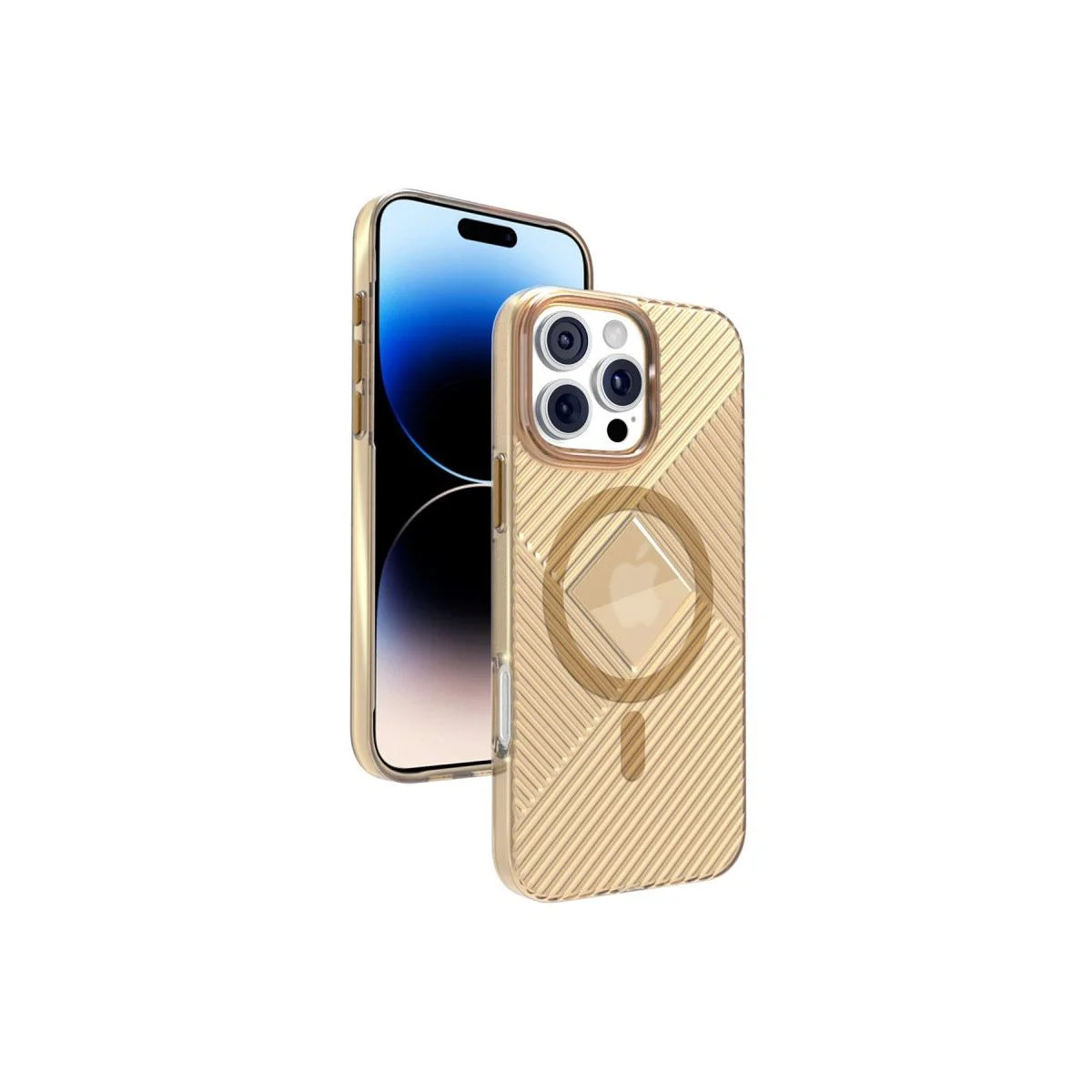 iPhone 16 Pro Max ile Uyumlu Stella Sert Magsafe Kılıf - Gold Fiyatı, Yorumları ve Özellikleri