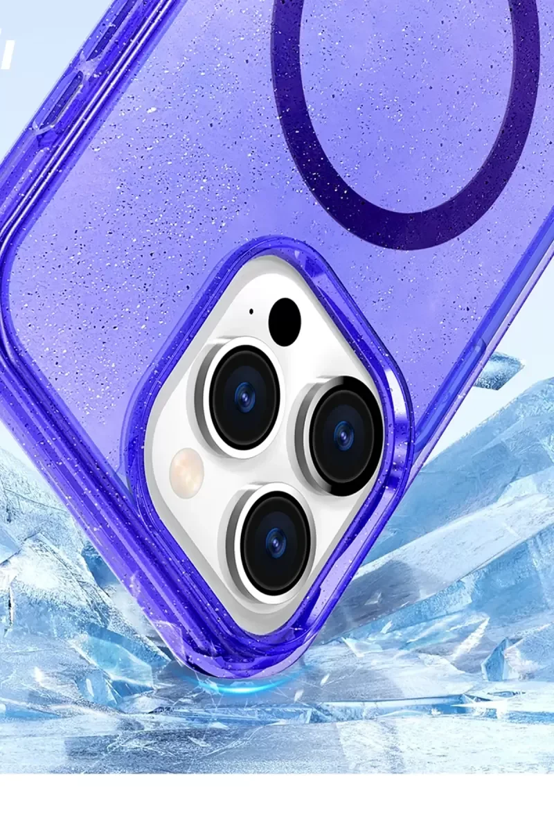 iPhone 16 Pro Max ile Uyumlu Star MagSafe Kapak - Turuncu, Parlak ve Şık Tasarım
