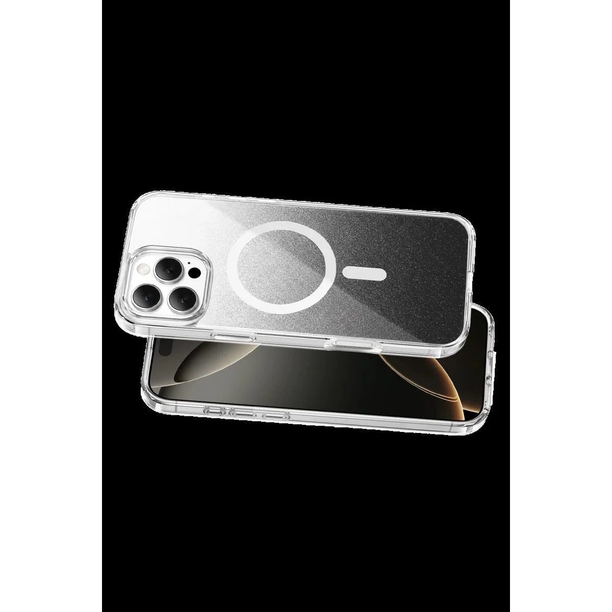 iPhone 16 Pro Max ile Uyumlu Sora Simli Magsafe Kılıf - Siyah, Kristal Şeffaf, Parmak İzi Bırakmaz Fiyatı, Yorumları ve Özellikleri