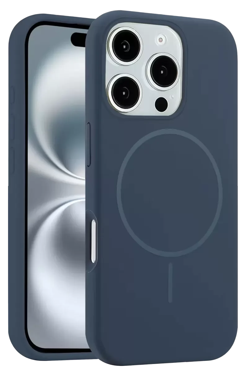 iPhone 16 Pro Max ile Uyumlu Jully MagSafe Kapak Kılıf - Lacivert, Şık ve Dayanıklı Koruma