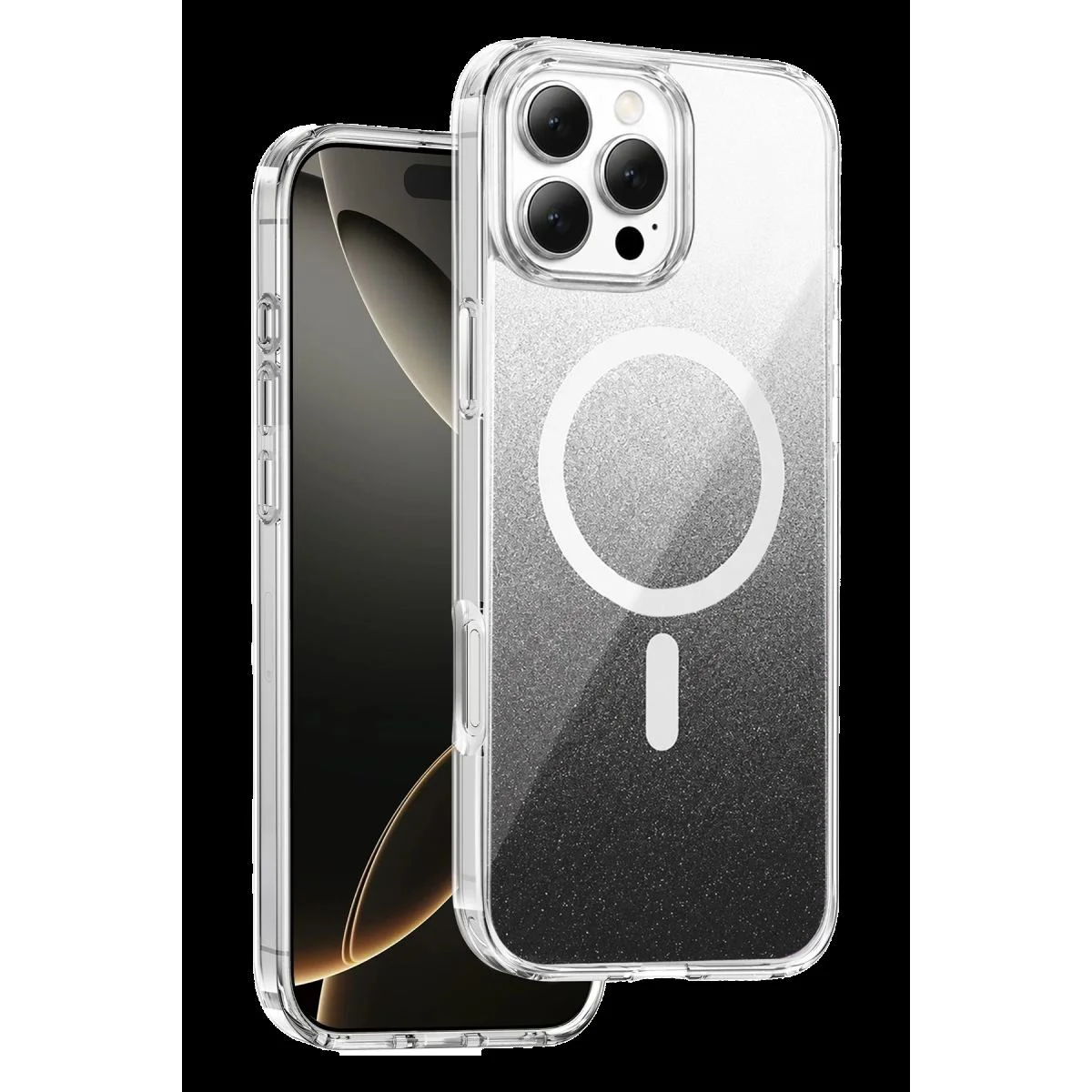 iPhone 16 Pro Max ile Uyumlu Sora Simli Magsafe Kılıf - Siyah, Kristal Şeffaf, Parmak İzi Bırakmaz Fiyatı, Yorumları ve Özellikleri