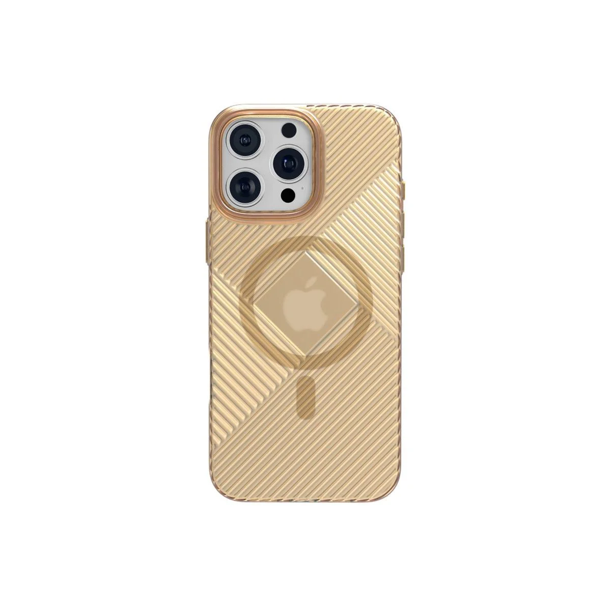 iPhone 16 Pro Max ile Uyumlu Stella Sert Magsafe Kılıf - Gold Fiyatı, Yorumları ve Özellikleri