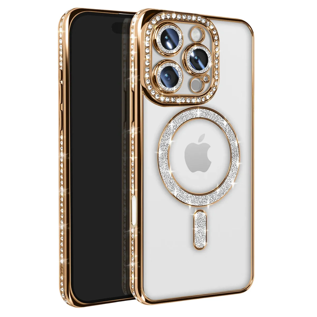 iPhone 16 Pro Max Joke Simli Magneticsafe Kılıf - Gold