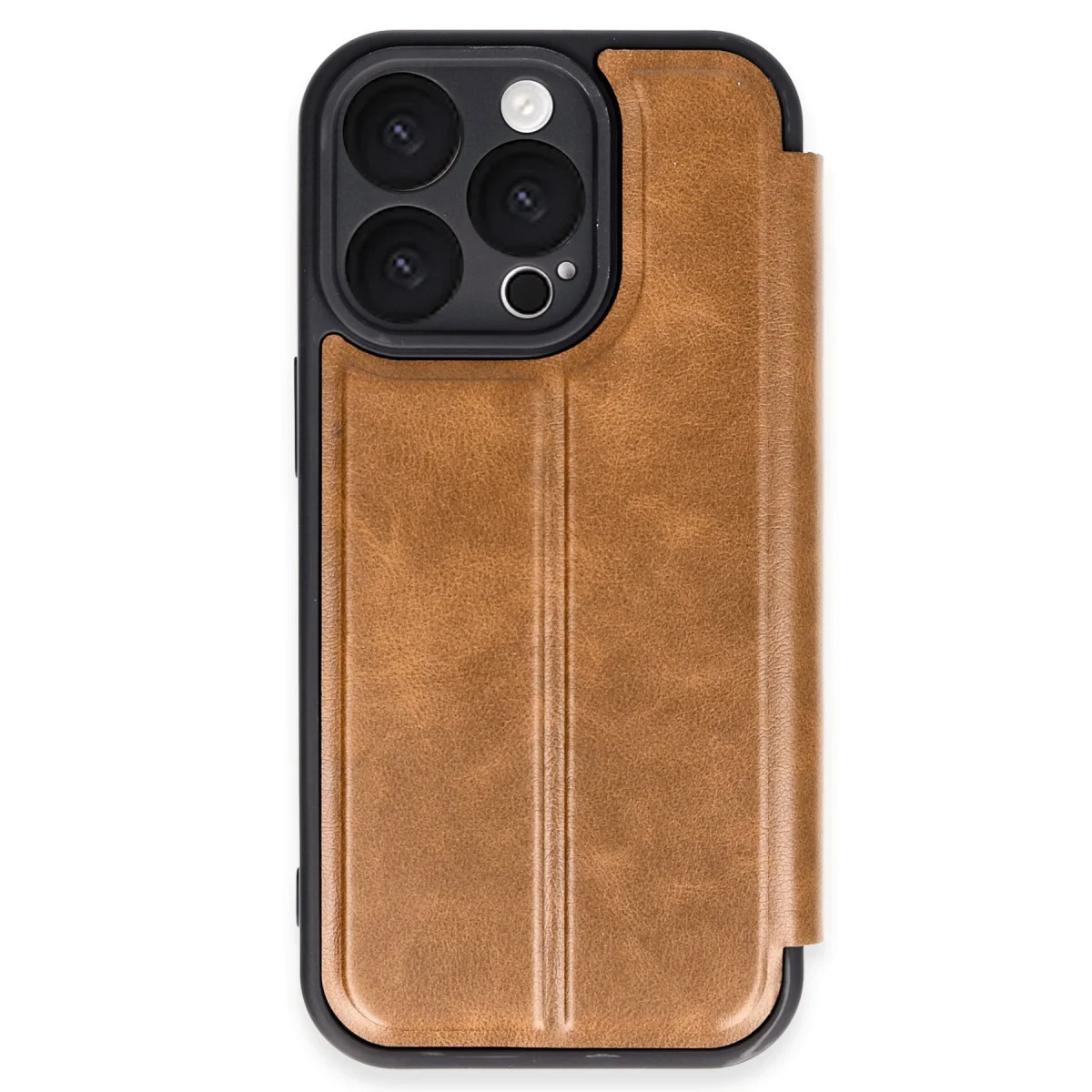 iPhone 16 Pro Max Kılıf Flip Cover - Taba | Premium Koruma ve Şıklık