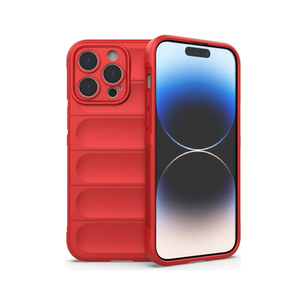 iPhone 16 Pro Max Optimum Silikon Kılıf - Kırmızı, Pürüzsüz Yüzey ve Maksimum Koruma