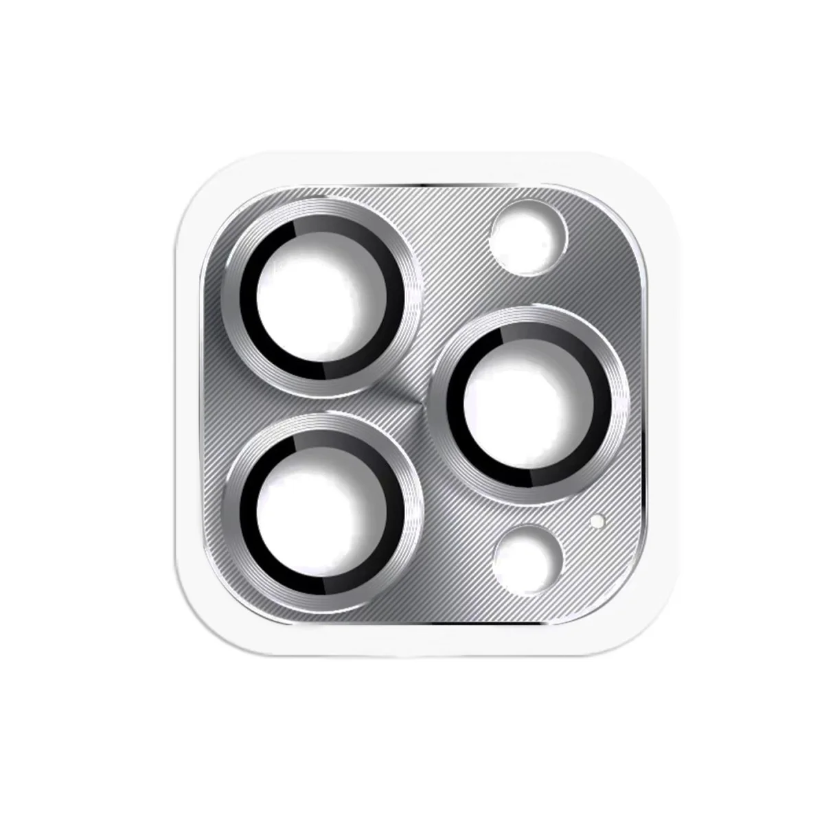 iPhone 16 Pro Max Pers Alüminyum Kamera Lens Gri - Kamera Koruyucu