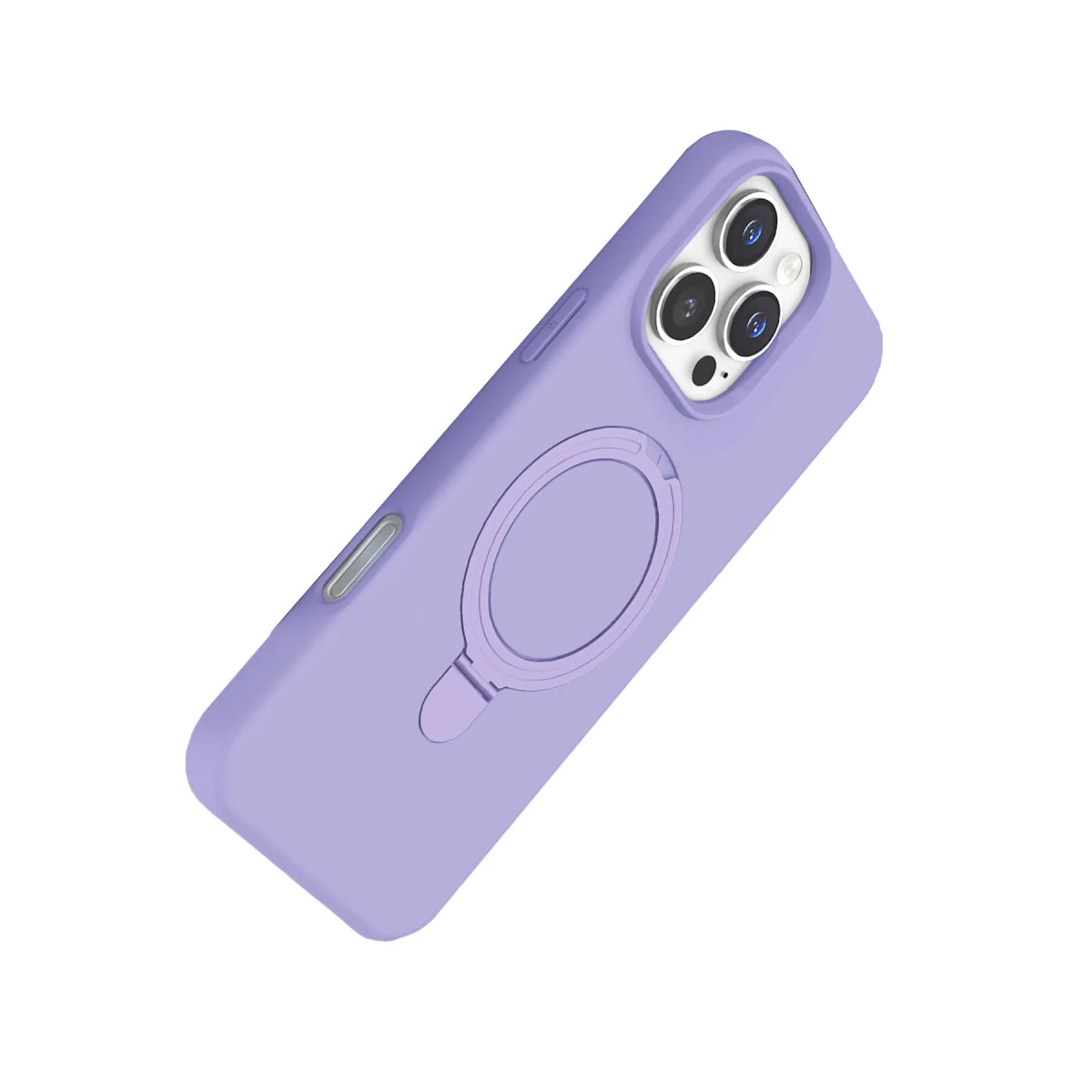 iPhone 16 Pro Max Regal Magsafe Standlı Kapak - Lila