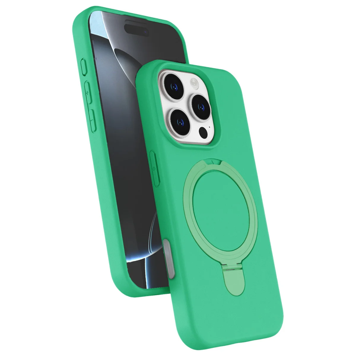 iPhone 16 Pro Max Regal Magsafe Standlı Yeşil Kapak