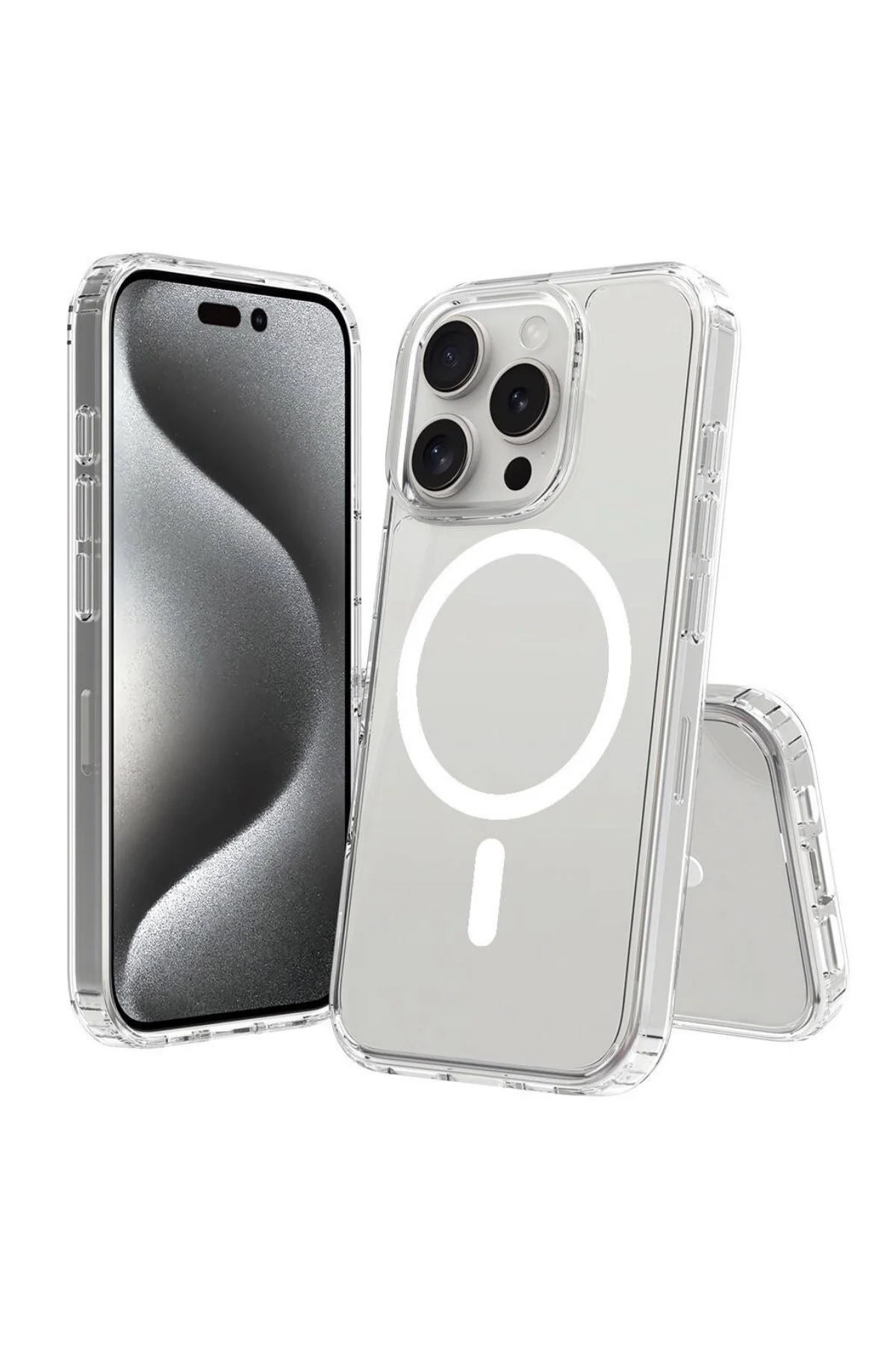 Iphone 16 Pro Max Şeffaf Magsafe Case Telefon Kılıfı