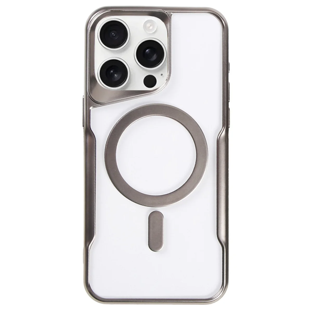 iPhone 16 Pro Max Silikon Kılıf - MagSafe Uyumlu, Titan Gri ve Ultra Koruma