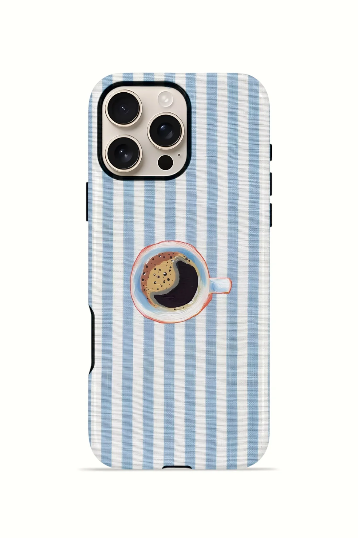 iPhone 16 Pro Max Vorian Çift Katmanlı Kılıf Morning Coffee Stripe Fiyatı, Yorumları ve Özellikleri