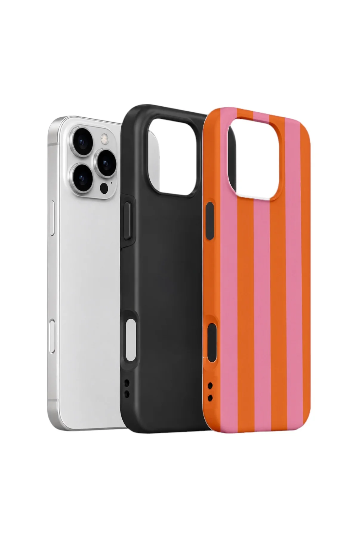 iPhone 16 Pro Max Vorian Çift Katmanlı Kılıf Tangerine Rose Stripe Fiyatı, Yorumları ve Özellikleri