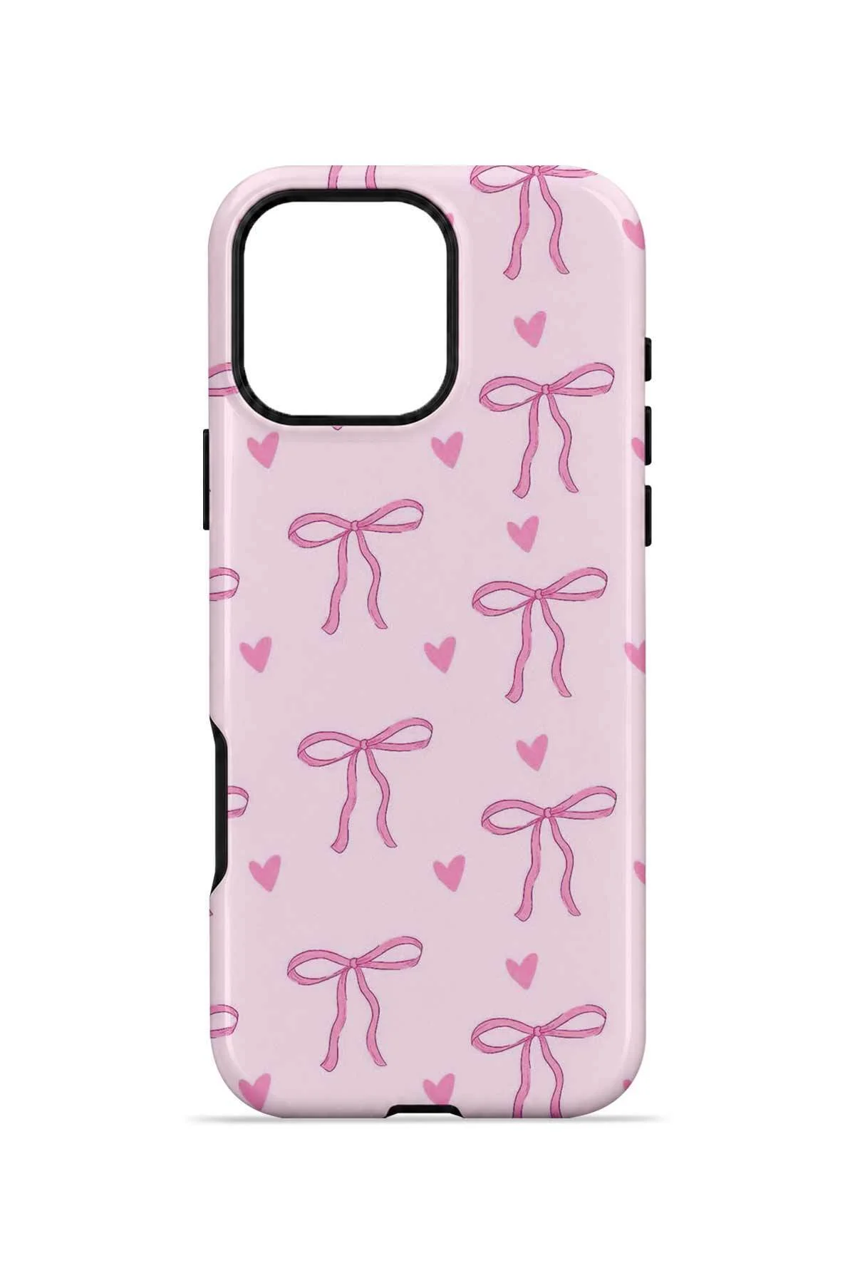iPhone 16 Pro Max Vorian Çift Katmanlı Candy Pink Ribbon Toss Kılıf - Görsel 4