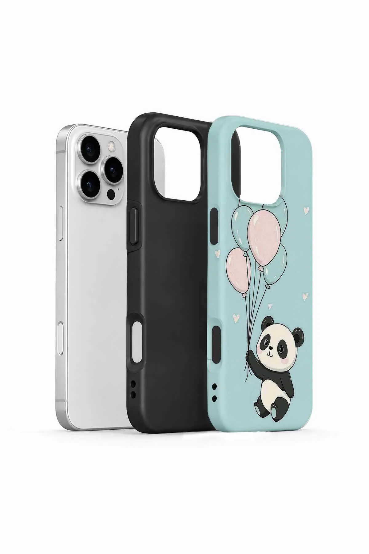 iPhone 16 Pro Max Vorian Çift Katmanlı Balonlu Pandalı Kılıf iPhone 16 Pro Max Vorian Çift Katmanlı Balonlu Pandalı Kılıf - Görsel 2