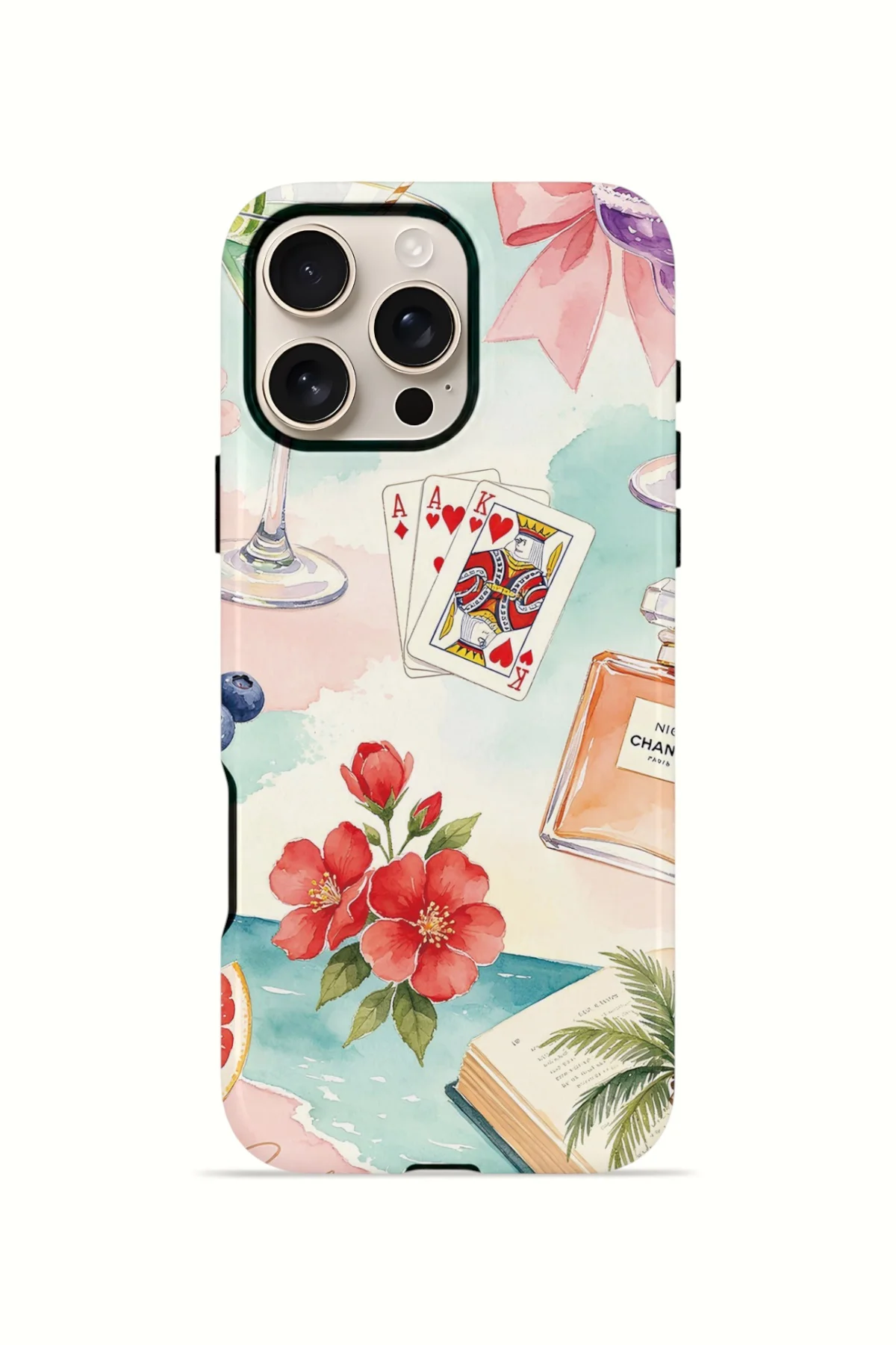 iPhone 16 Pro Max Vorian Çift Katmanlı Kılıf Mediterranean Holiday Collage