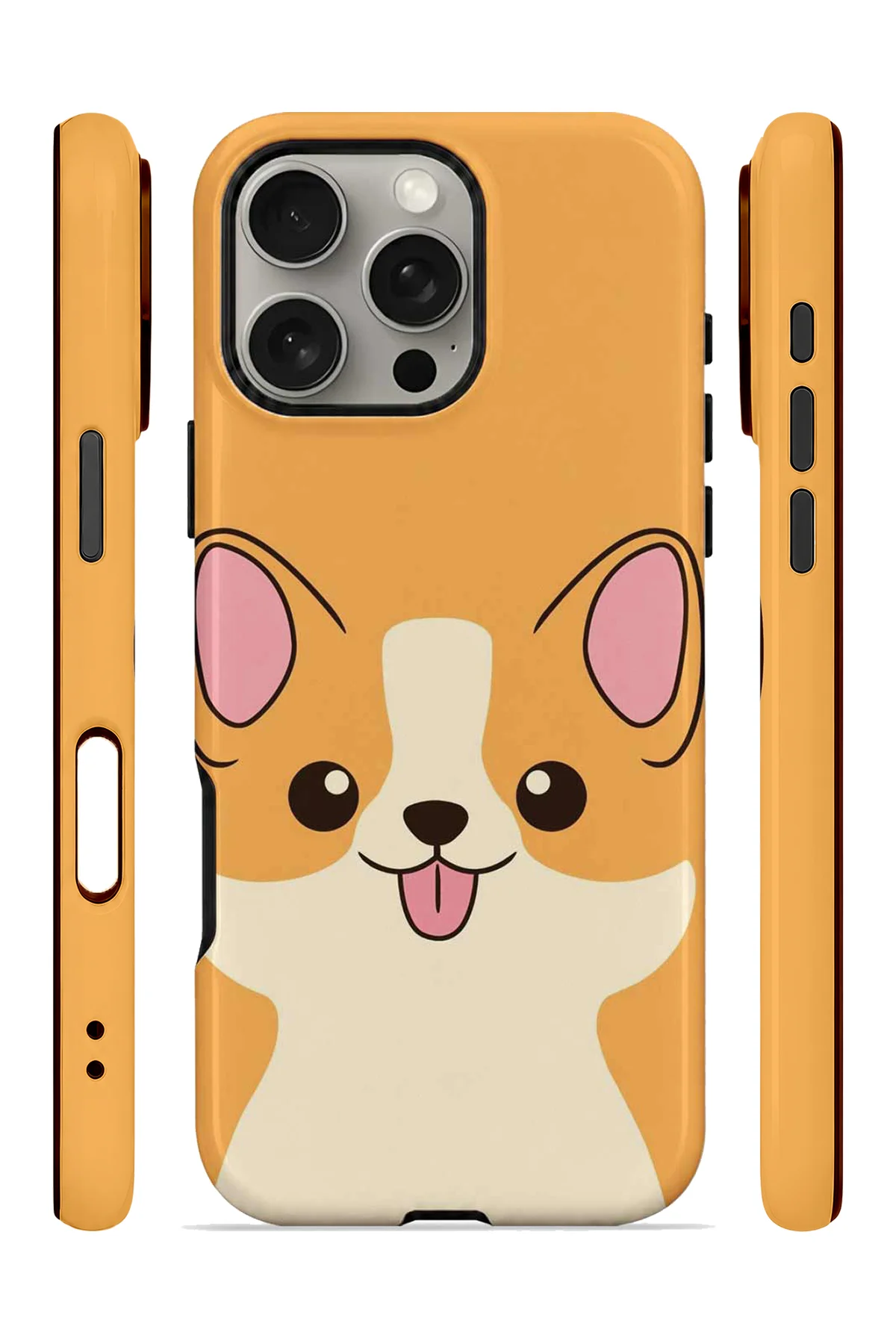 iPhone 16 Pro Max Vorian Çift Katmanlı Corgili Kılıf - Görsel 3