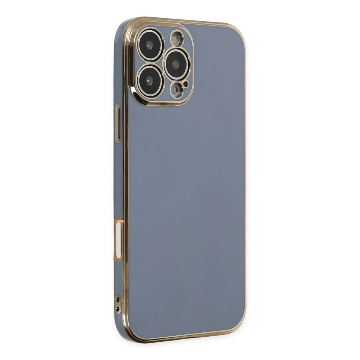 iPhone 16 Pro Max Volet Silikon Kılıf - Mavi, Esnek ve Premium Koruma