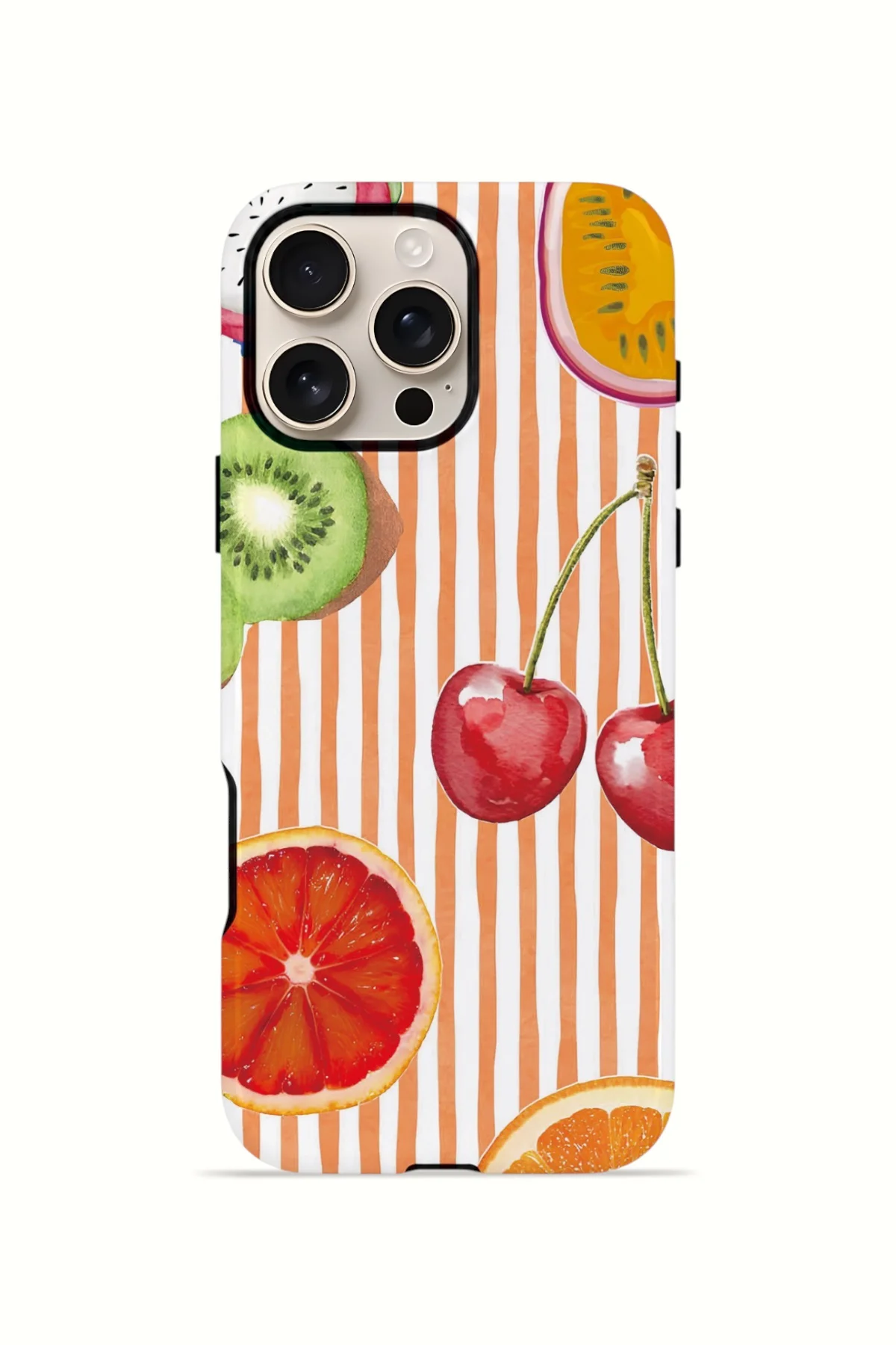 iPhone 16 Pro Max Vorian Çift Katmanlı Kılıf Tutti Frutti Stripe iPhone 16 Pro Max Vorian Çift Katmanlı Kılıf Tutti Frutti Stripe