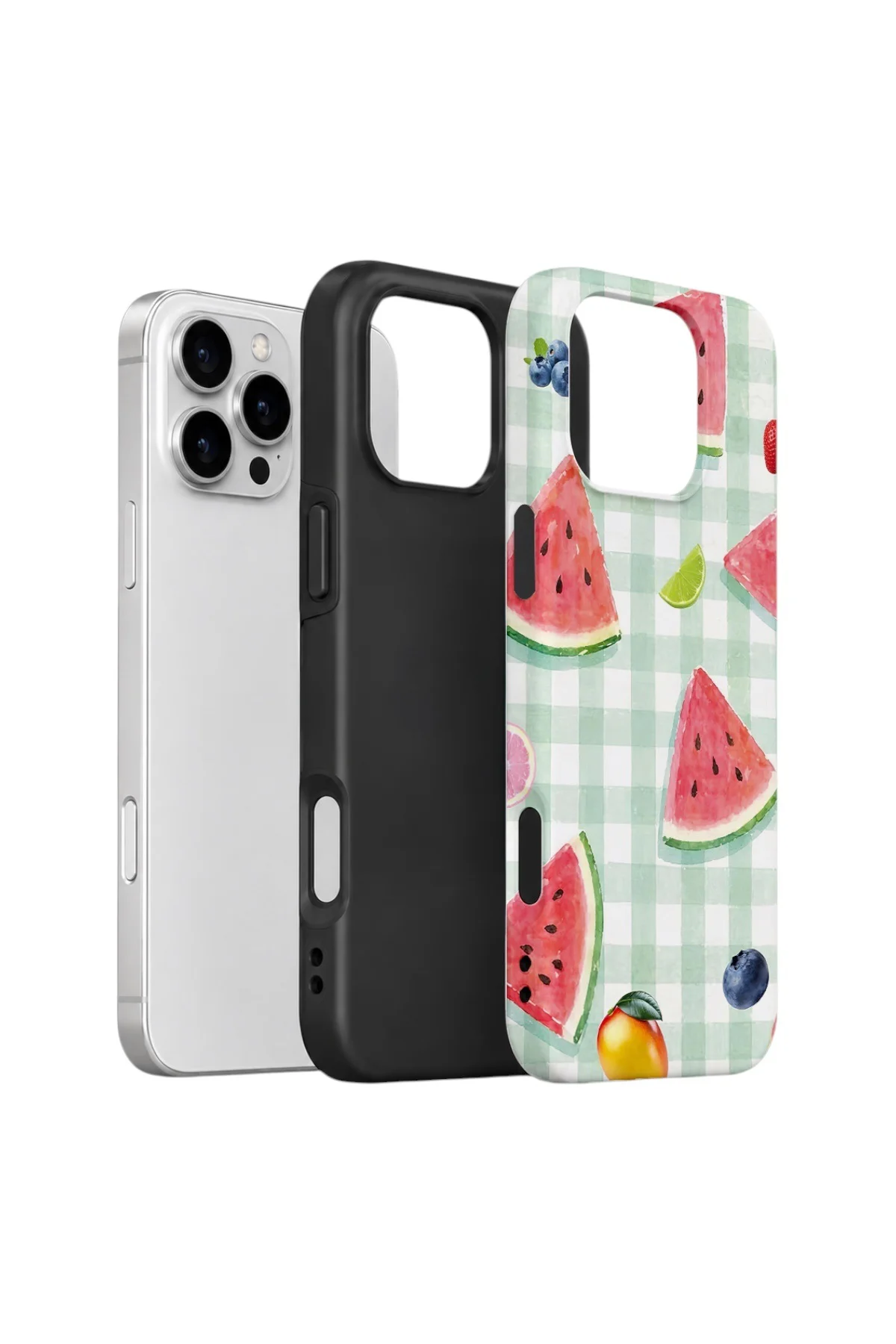 iPhone 16 Pro Max Vorian Çift Katmanlı Kılıf Watermelon Picnic Gingham Fiyatı, Yorumları ve Özellikleri