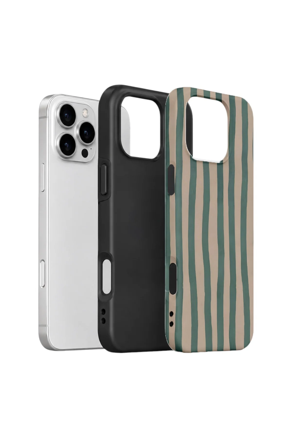 iPhone 16 Pro Max Vorian Çift Katmanlı Kılıf Sage Riviera Stripe Fiyatı, Yorumları ve Özellikleri