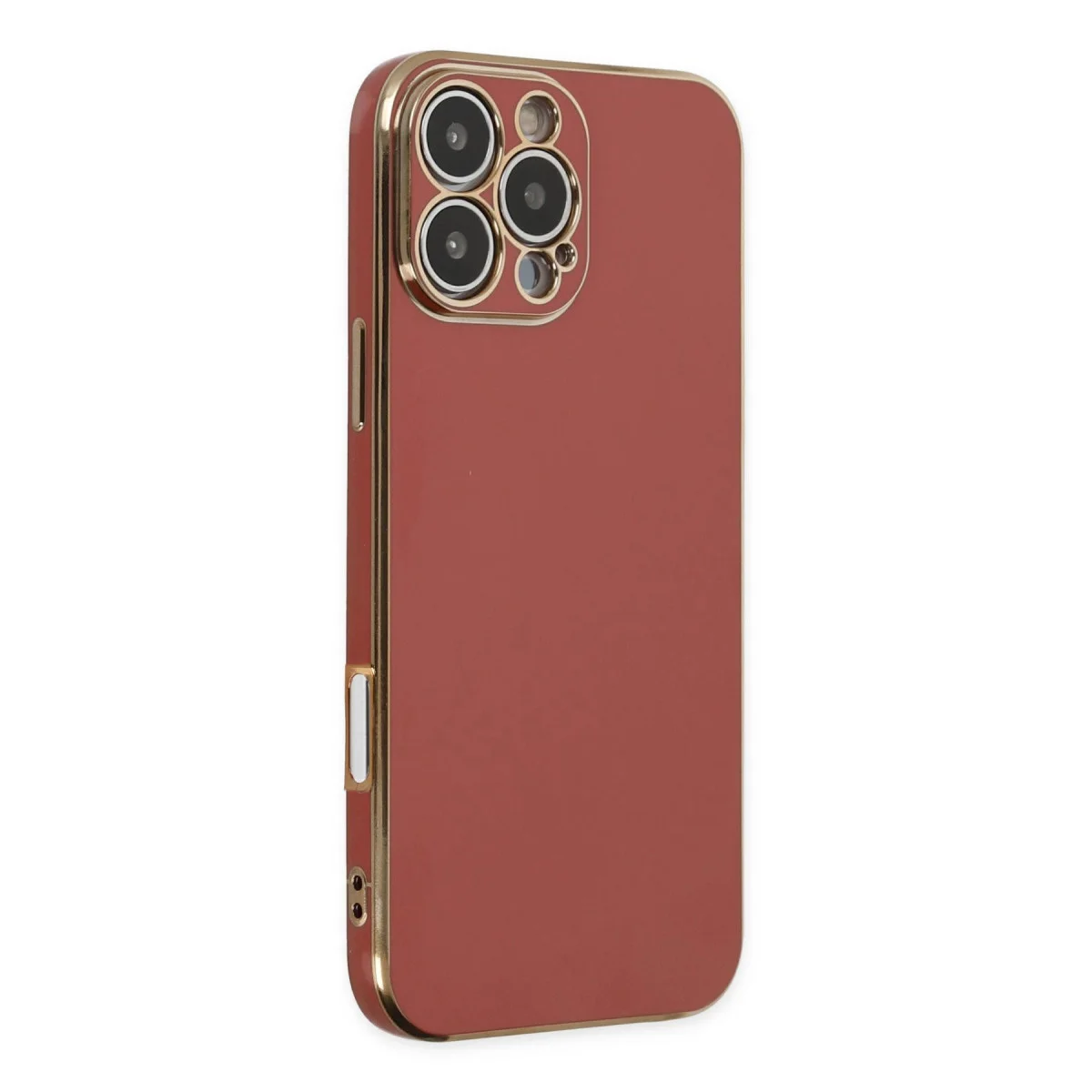 iPhone 16 Pro Max Volet Silikon Kılıf - Kırmızı, Esnek ve Güvenli Koruma