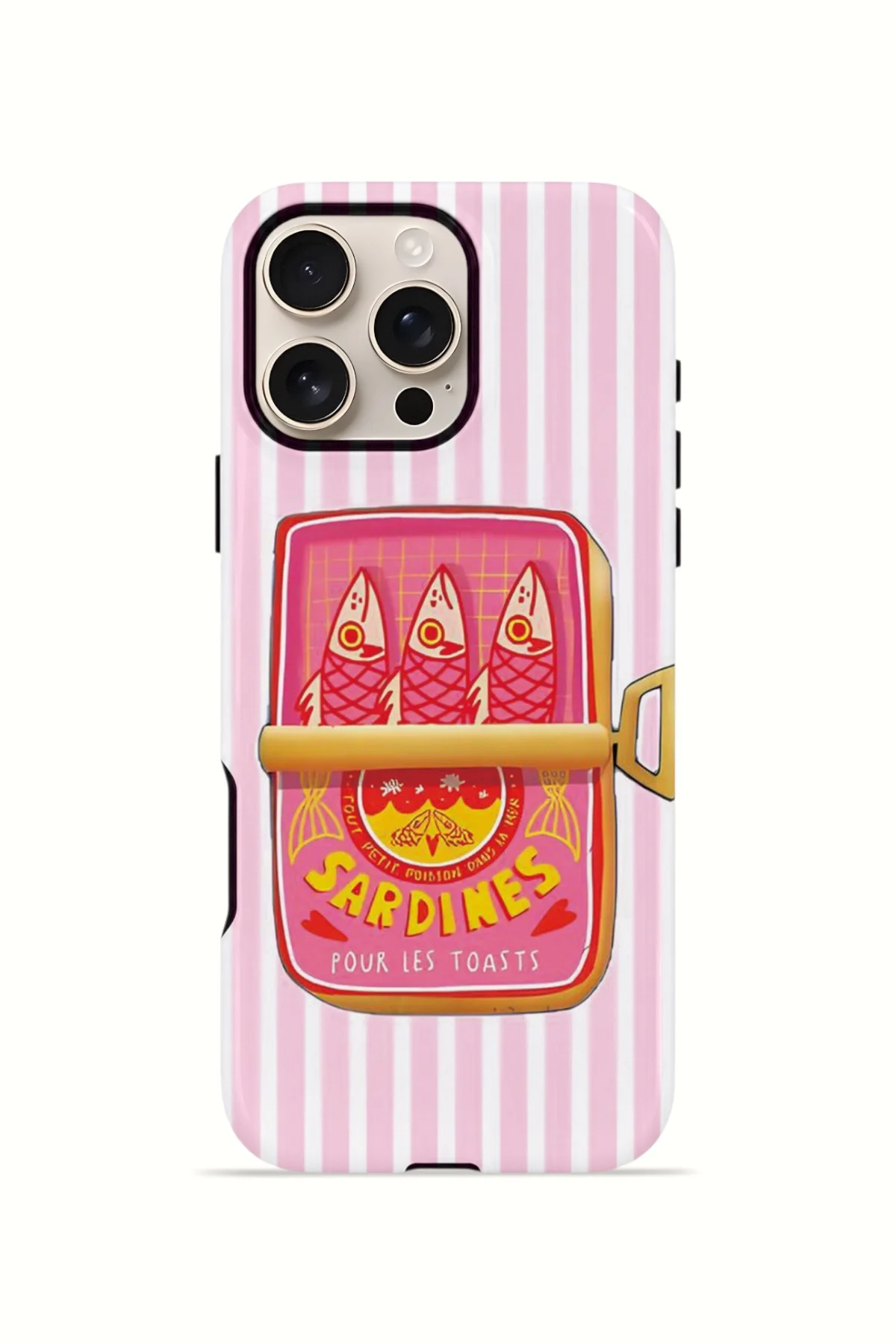 iPhone 16 Pro Max Vorian Çift Katmanlı Kılıf Sardine Club Pink