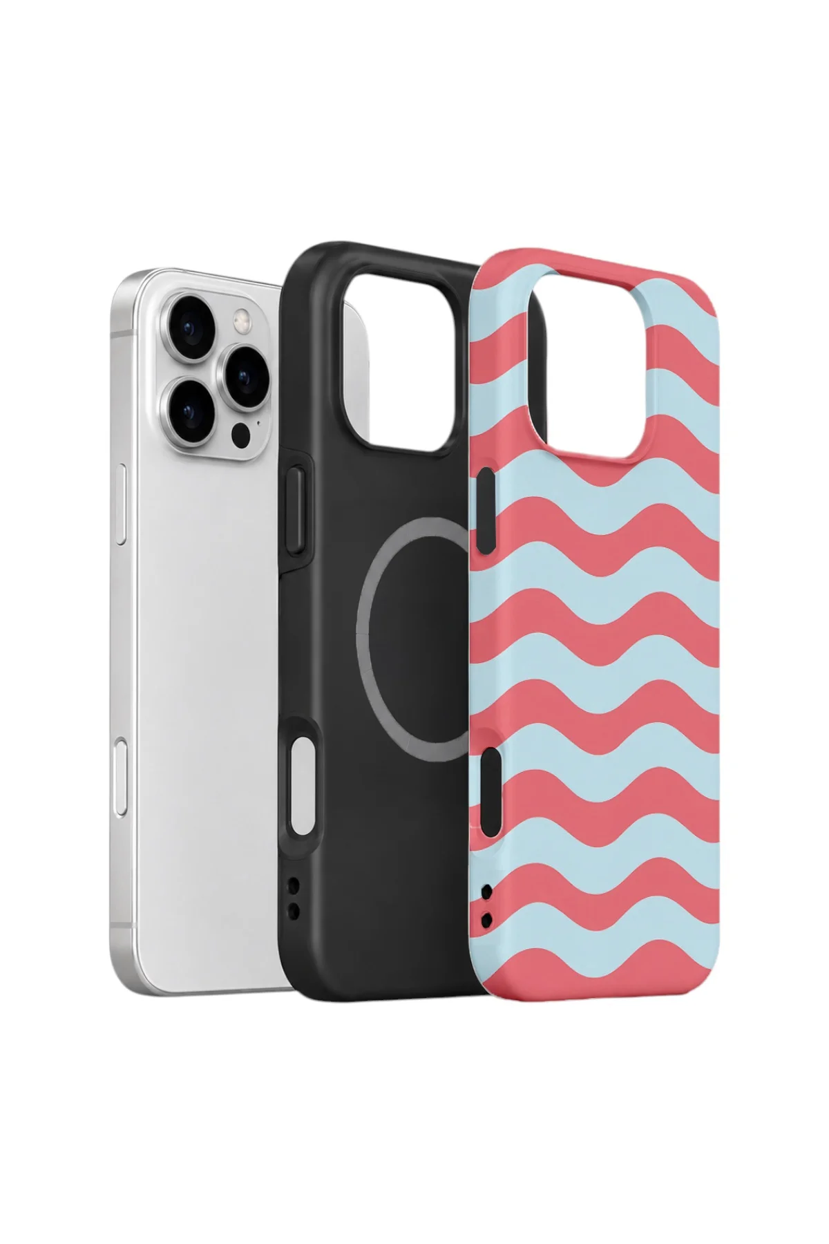 iPhone 16 Pro Max Vorian Çift Katmanlı MagSafe Kılıf Retro Wave Candy