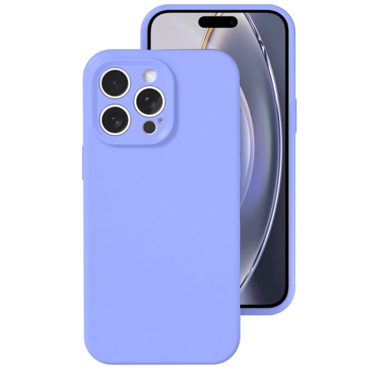 iPhone 16 Pro Nano İçi Kadife Silikon Kılıf Lila - %100 Yerli Üretim ve Ultra Şık Tasarım